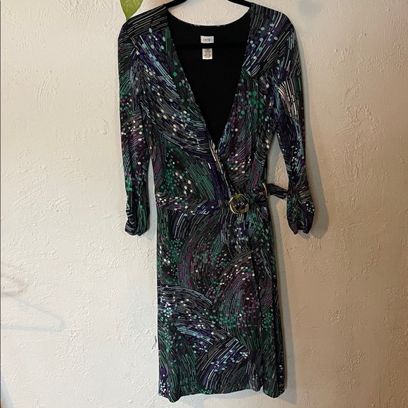Cache Dresses & Skirts - Cache Elegant Multicolor Wrap Dress